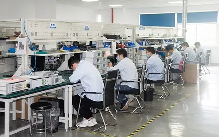 Benchtop Fiber Optic Test Equipment Production Workshop