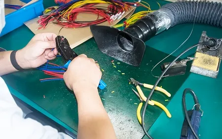 Benchtop Fiber Optic Test Equipment Production Workshop