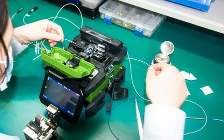 Handheld Fiber Optic Test Equipment Production Workshop