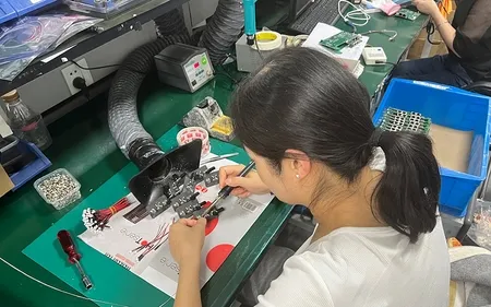 Handheld Fiber Optic Test Equipment Production Workshop