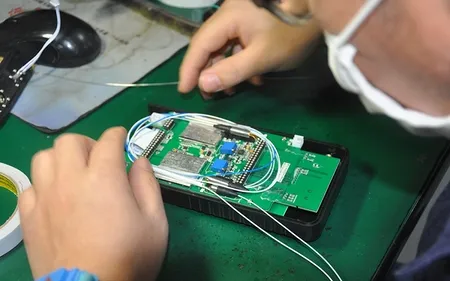 Handheld Fiber Optic Test Equipment Production Workshop
